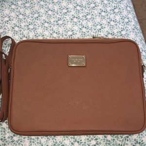 Michael Kors Camel color Laptop carrying case.